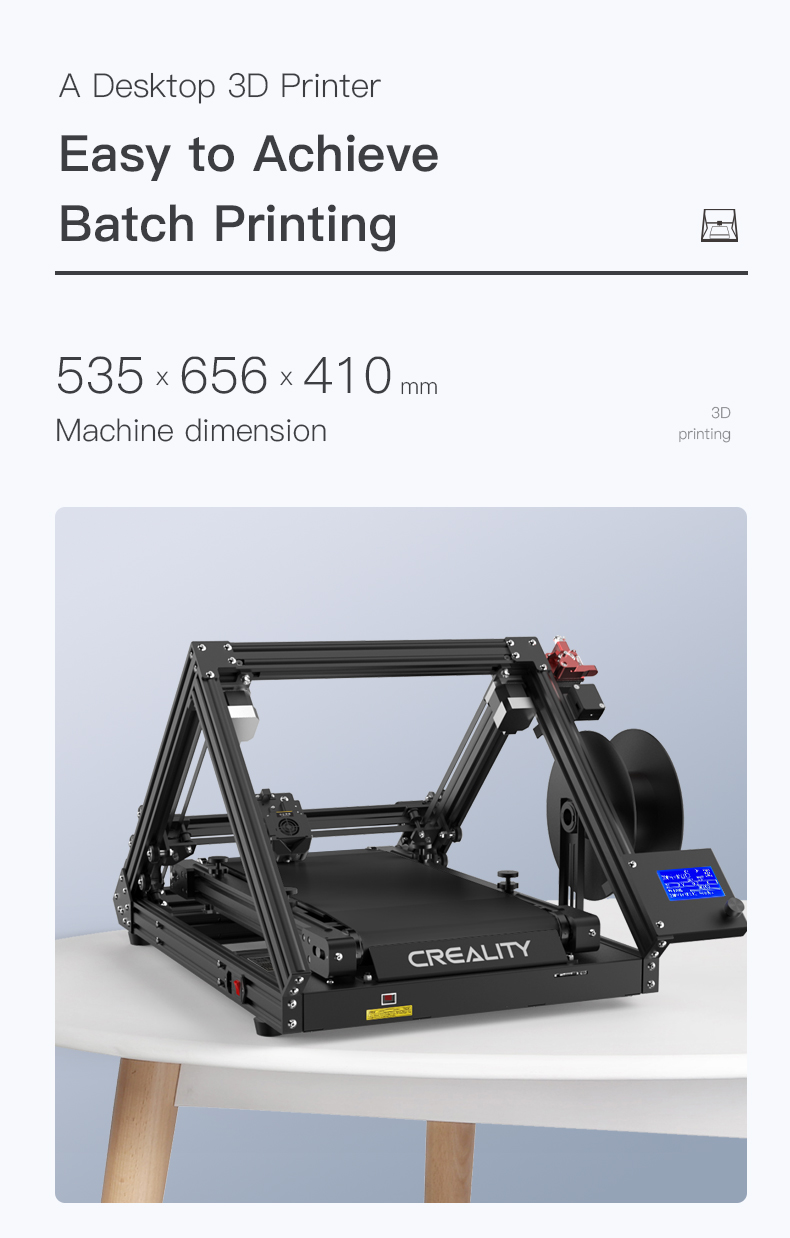 Creality CR-30 PrintMill Belt 3D Printer at SoluNOiD.dk